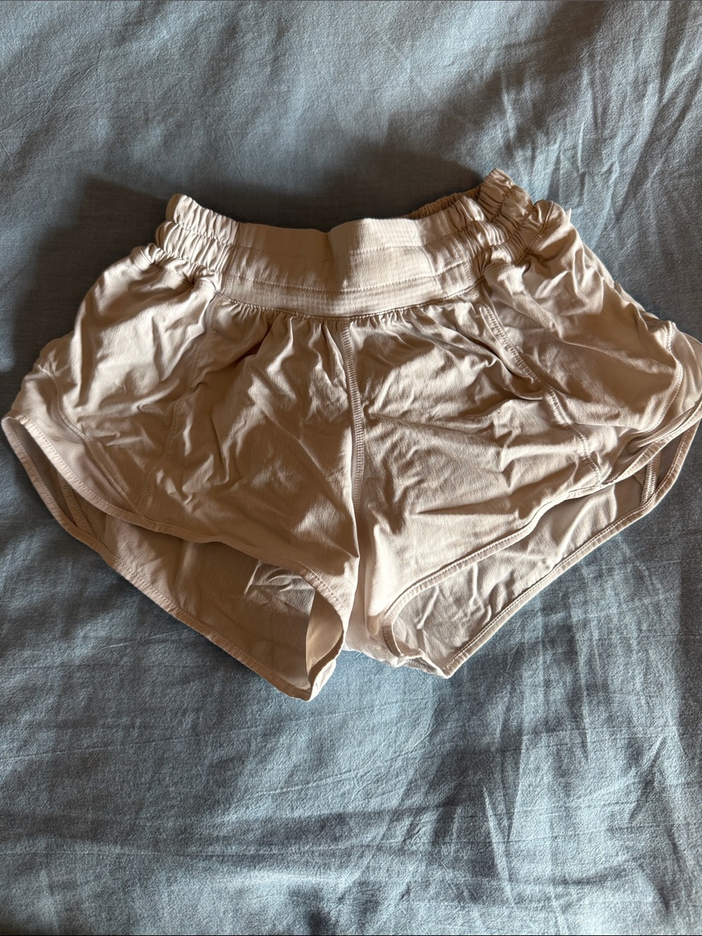 lululemon athletica Women's Light Beige Athletic Shorts